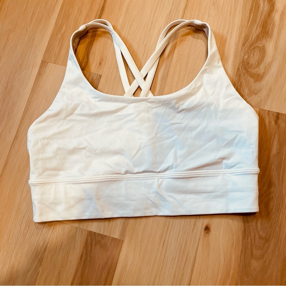 Lululemon Longline Energy Bra - white